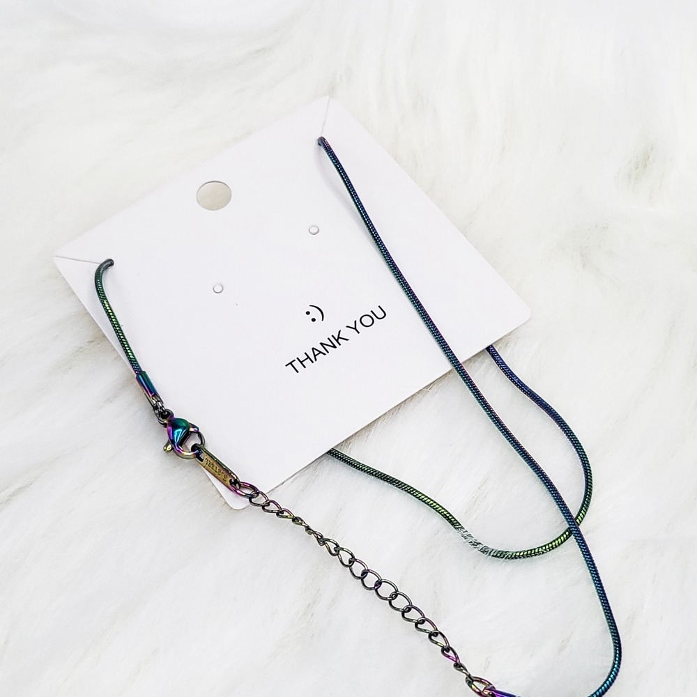 Iridescent Chain Necklace